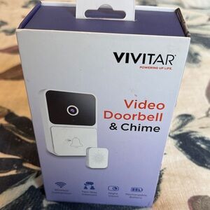 Vivitar White Video Doorbell & Chime - Wireless Night Vision. UNOPENED BOX.